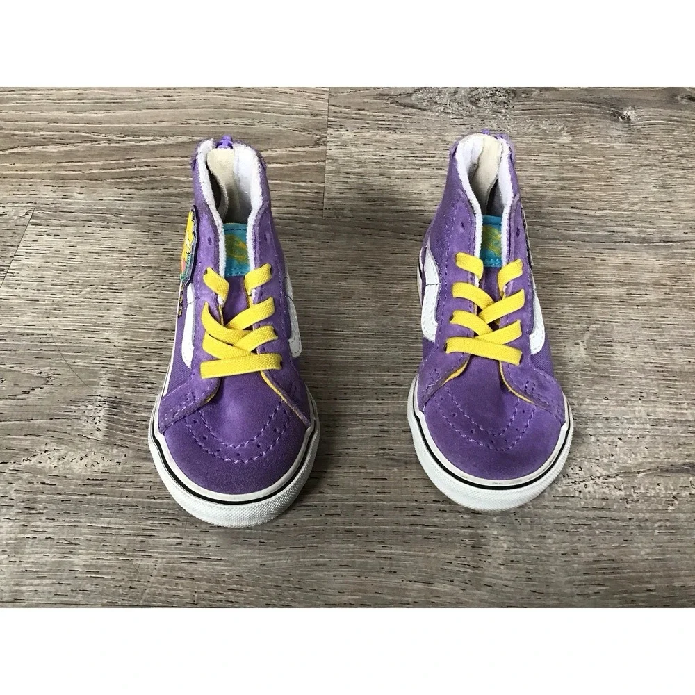 Vans The Simpsons Toddler Size 6.5 Lisa For President Sk8Hi Sneaker Shoes